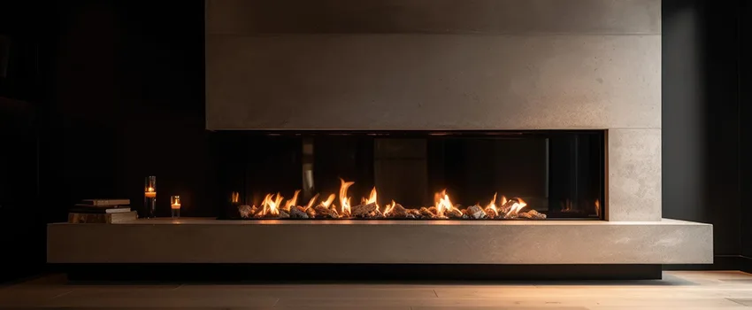 Gas Fireplace Ember Bed Design Services in Riverside, California